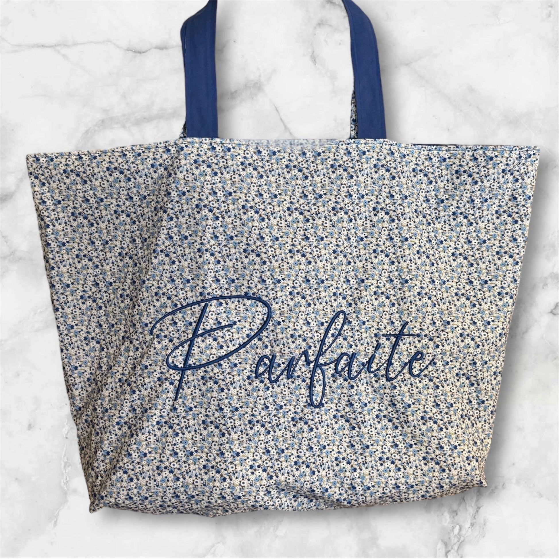 Cabas en coton brodé Parfaite - GreenbyMilie