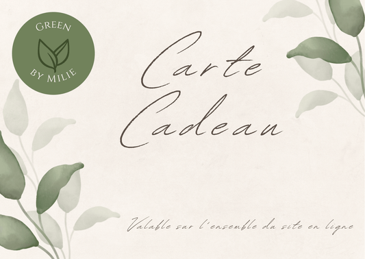 Carte - cadeau Green by Milie - GreenbyMilie