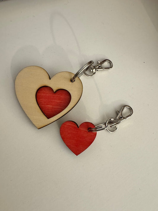 Duo de Porte - clés en Contreplaqué – Naturels - GreenbyMilie