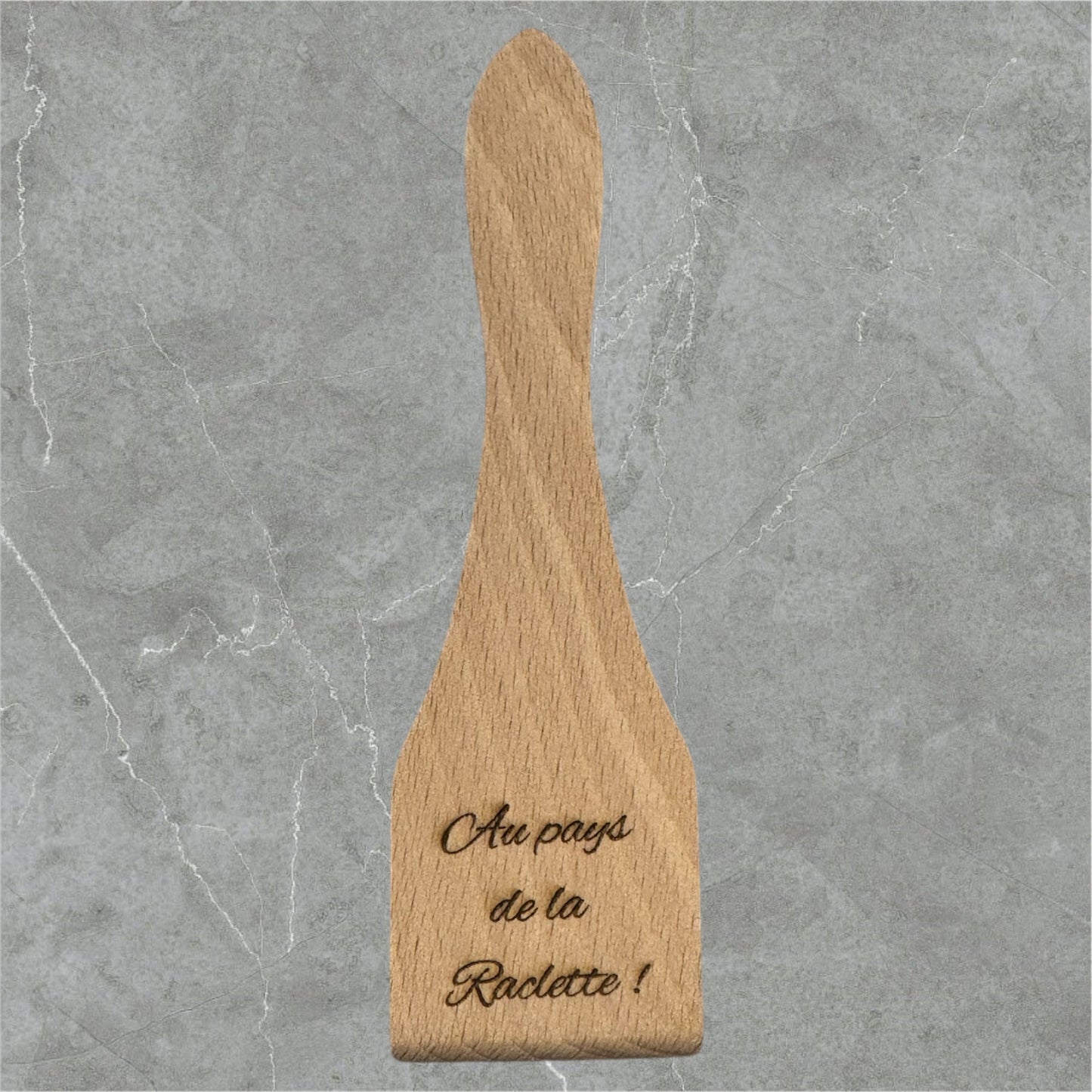 Lot de 6 spatules en bois à raclette personnalisées - GreenbyMilie