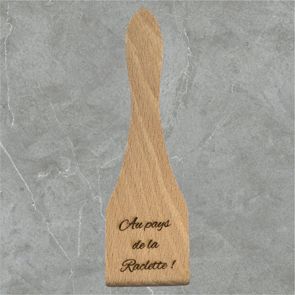 Lot de 6 spatules en bois à raclette personnalisées - GreenbyMilie