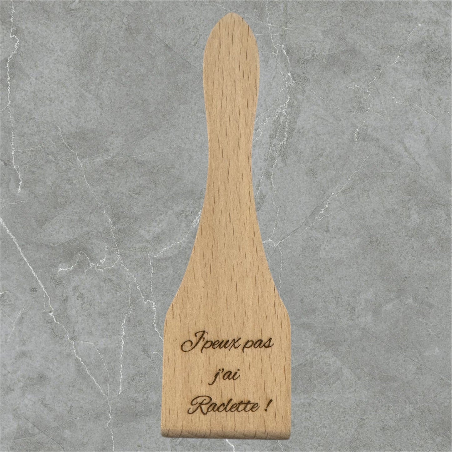 Lot de 6 spatules en bois à raclette personnalisées - GreenbyMilie