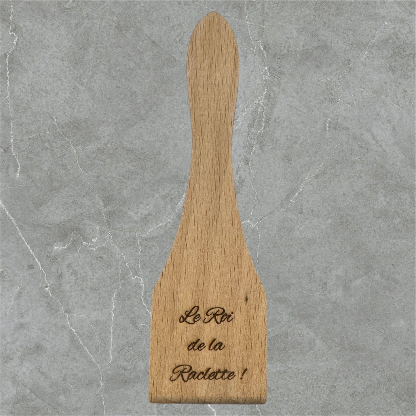 Lot de 6 spatules en bois à raclette personnalisées - GreenbyMilie