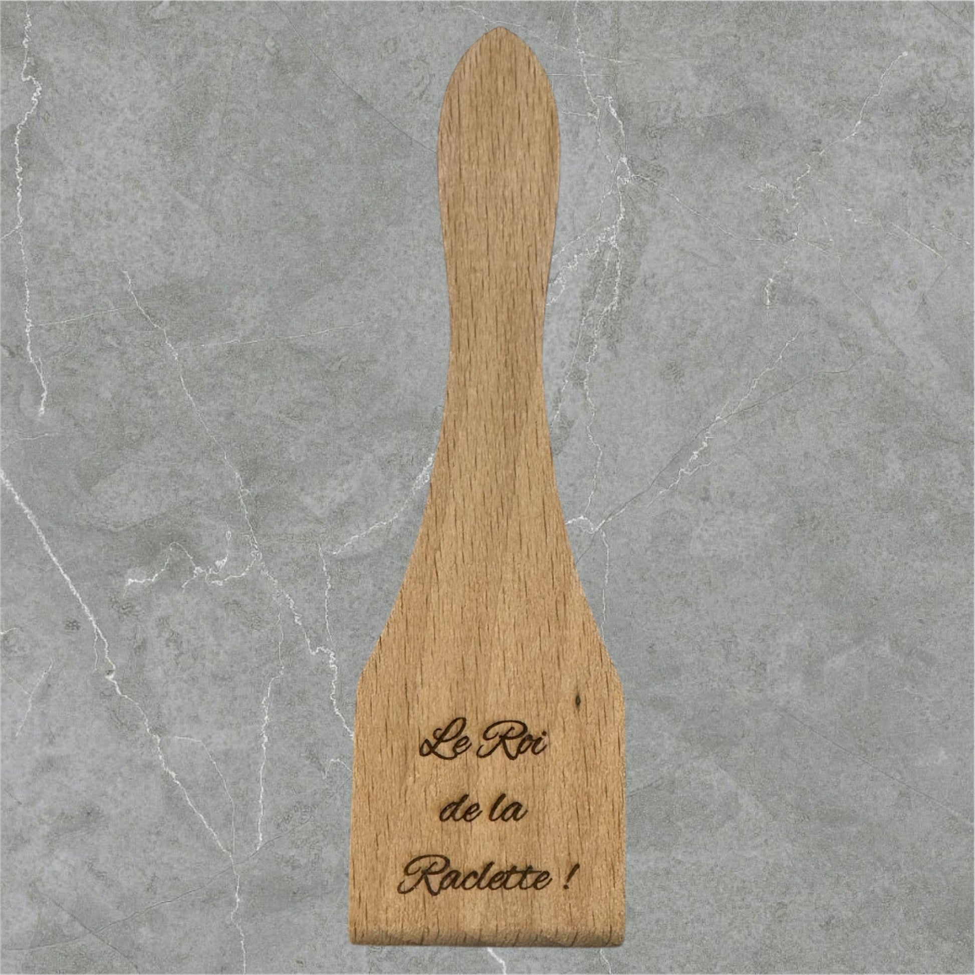 Lot de 6 spatules en bois à raclette personnalisées - GreenbyMilie