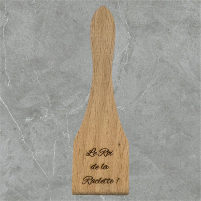 Lot de 6 spatules en bois à raclette personnalisées - GreenbyMilie