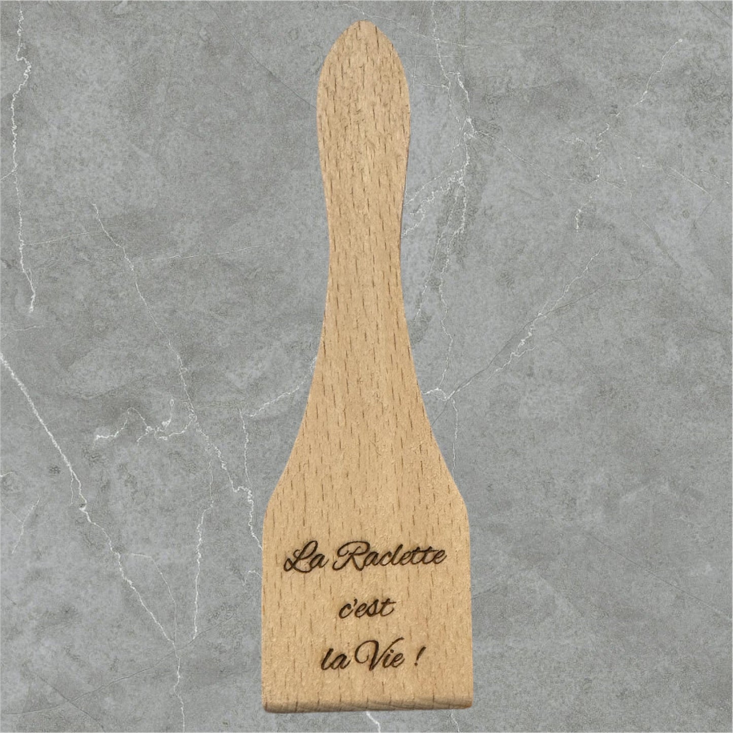 Lot de 6 spatules en bois à raclette personnalisées - GreenbyMilie