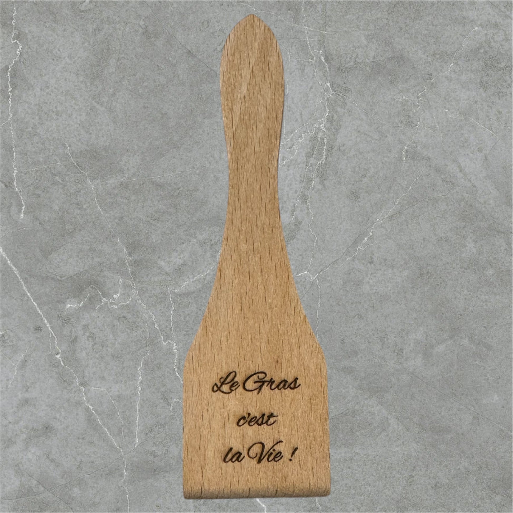 Lot de 6 spatules en bois à raclette personnalisées - GreenbyMilie