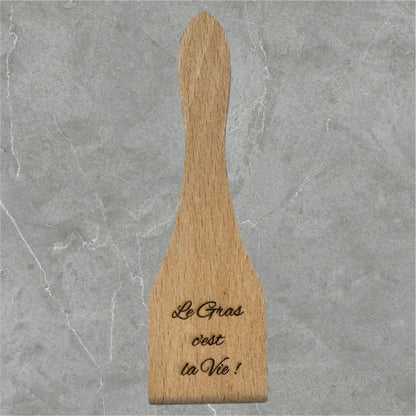 Lot de 6 spatules en bois à raclette personnalisées - GreenbyMilie