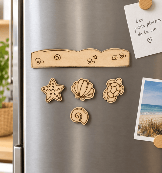 Magnets en bois – Décoration personnalisée - GreenbyMilie