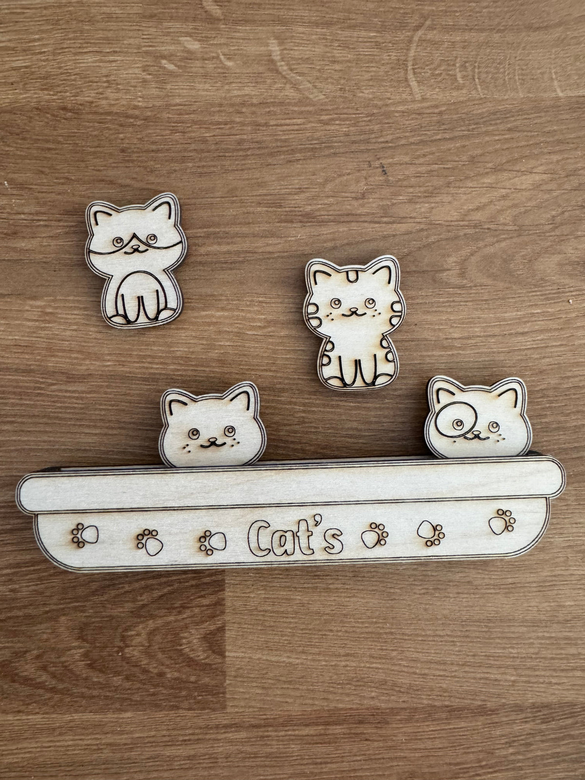 Magnets en bois – Décoration personnalisée - GreenbyMilie