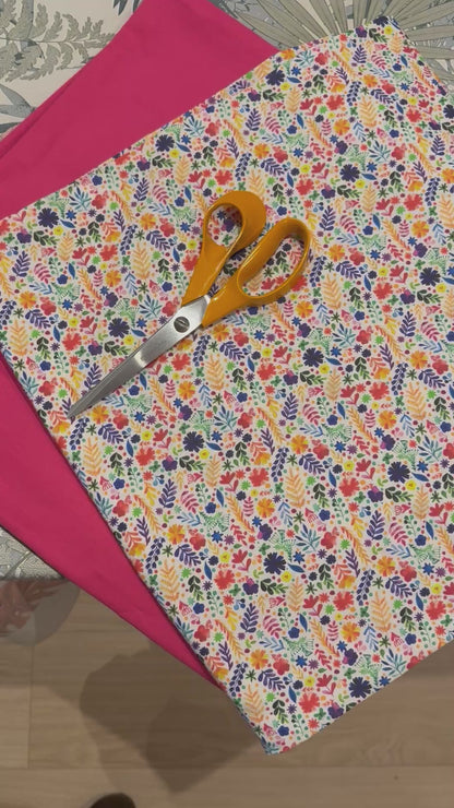 Cabas en coton brodé