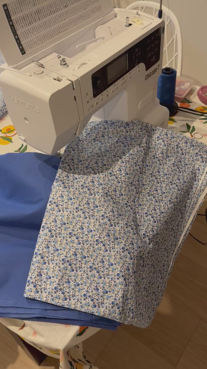 Cabas en coton brodé