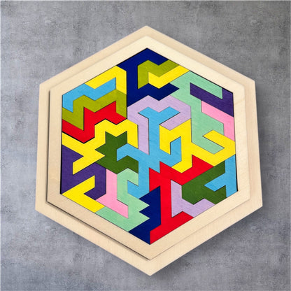 Puzzle casse-tête en bois de réflexion - GreenbyMilie