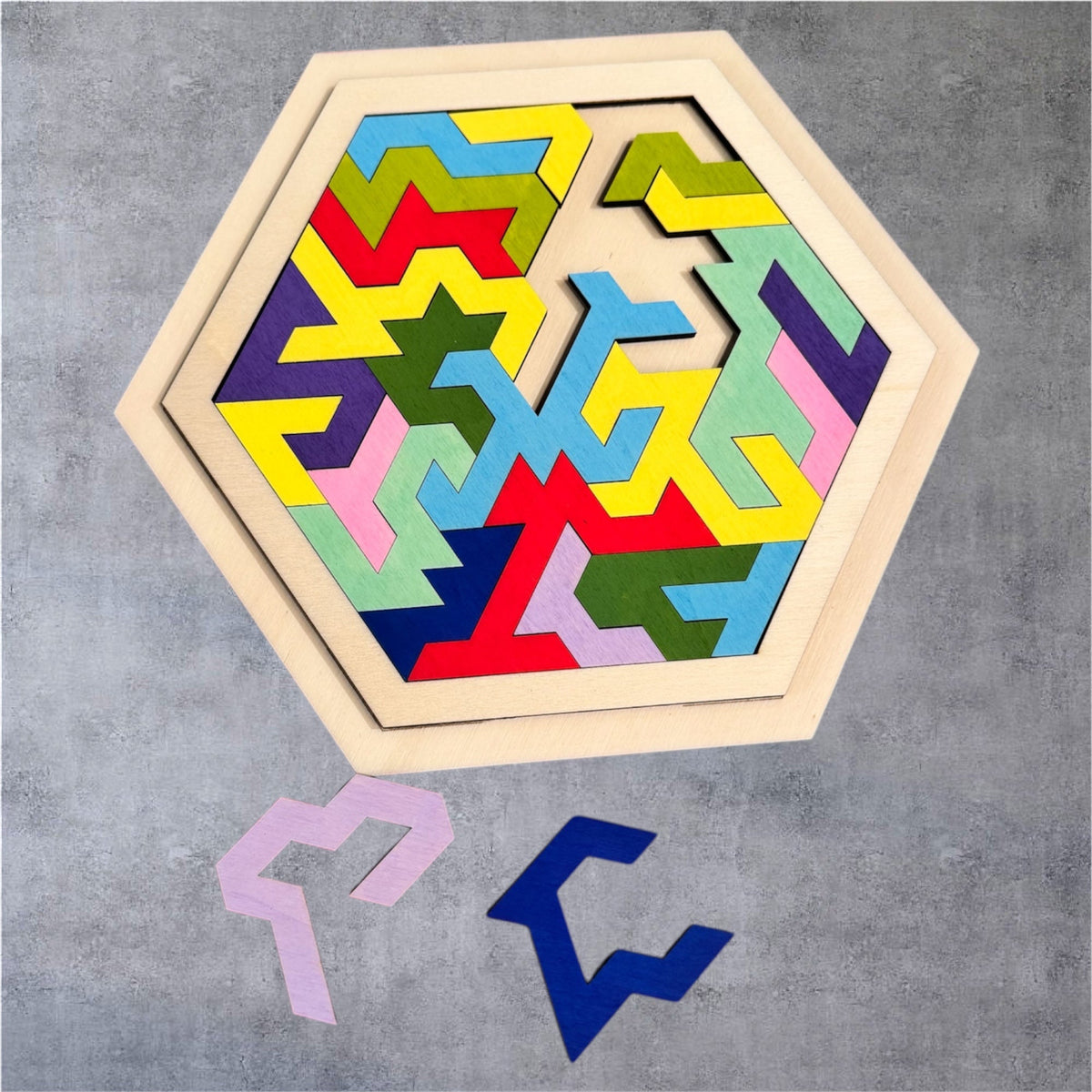 Puzzle casse-tête en bois de réflexion - GreenbyMilie