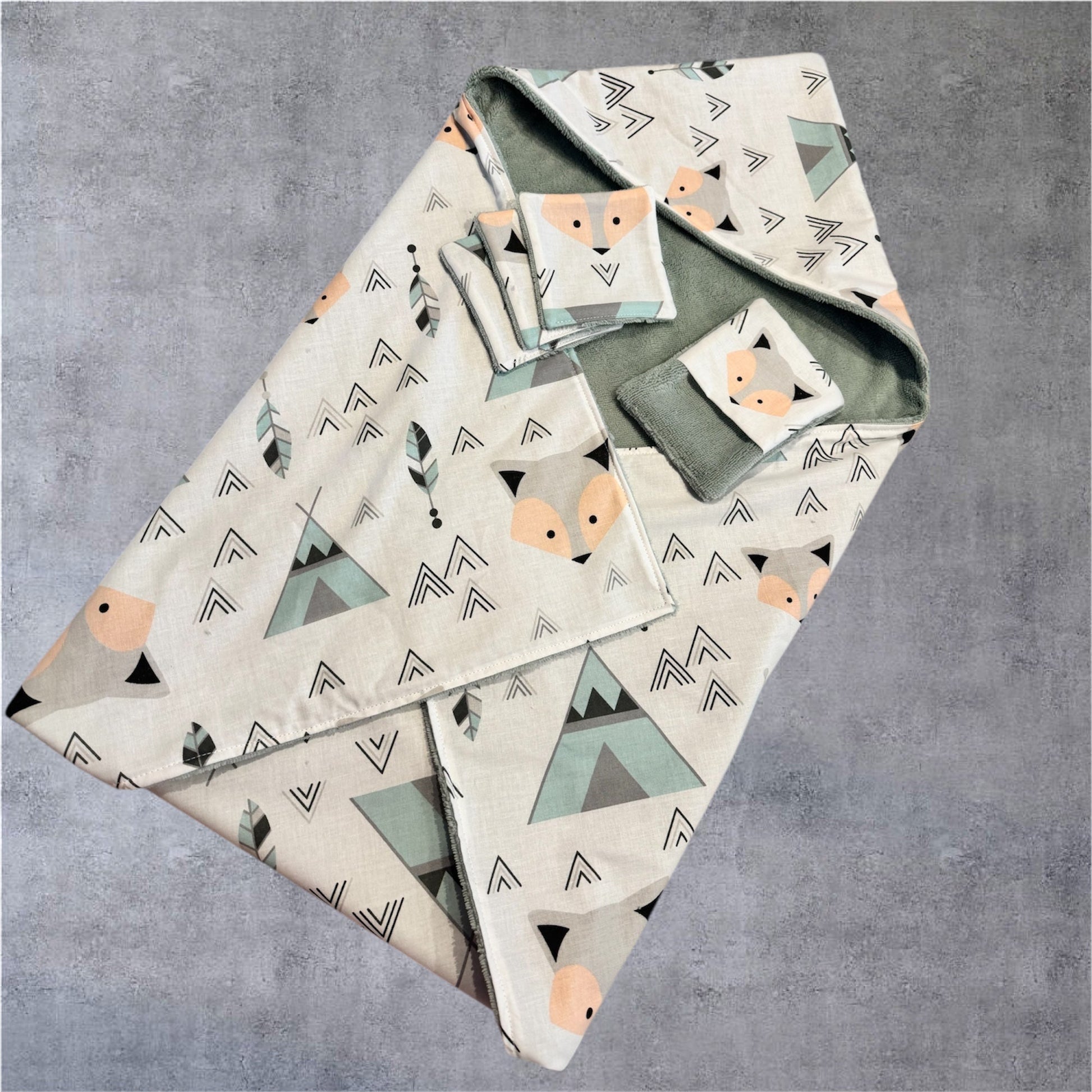 Sortie de bain bébé – Coffret bain avec accessoires - GreenbyMilie