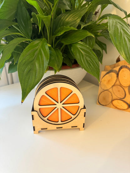 Sous - verres en contreplaqué de peuplier – Naturels & Écologiques agrumes - GreenbyMilie