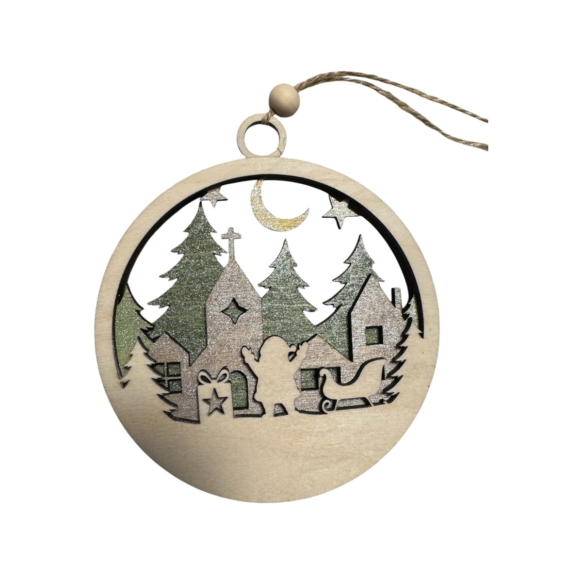 Suspensions de Noël en bois – Décorations artisanales pour sapin - GreenbyMilie