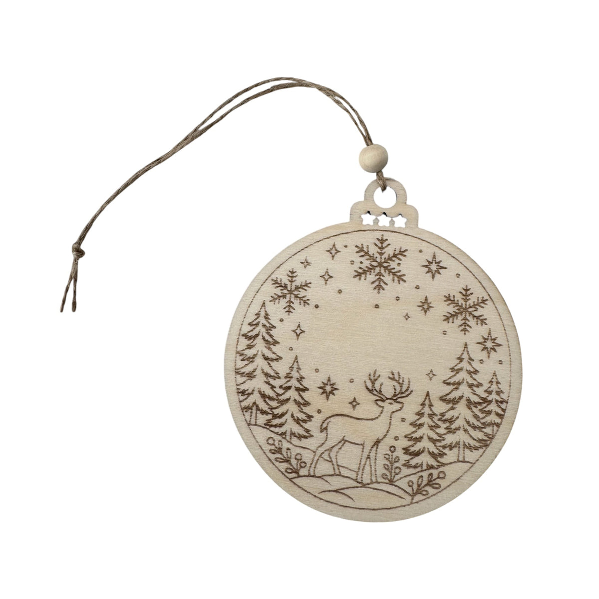 Suspensions de Noël en bois gravé – Boules et pulls personnalisables - GreenbyMilie