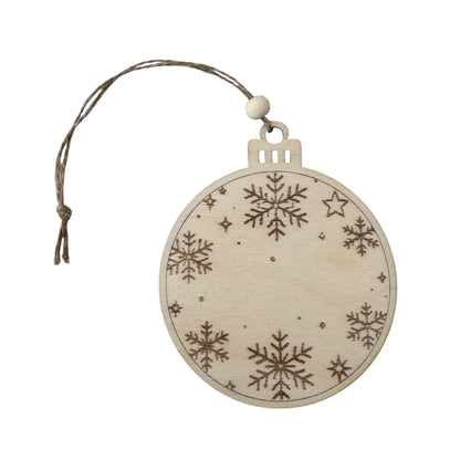 Suspensions de Noël en bois gravé – Boules et pulls personnalisables - GreenbyMilie