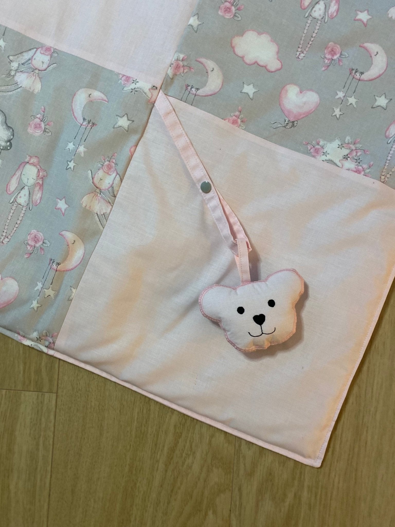 Lingettes/cotons lavables et panier - protège carnet de santé - couverture - tapis d'éveil - doudou - GreenbyMilie